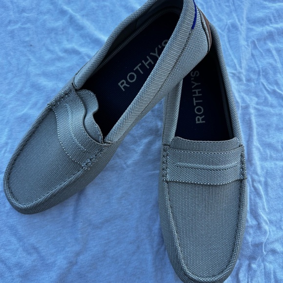 Rothy's Gray “The Driving” Men's Loafers
